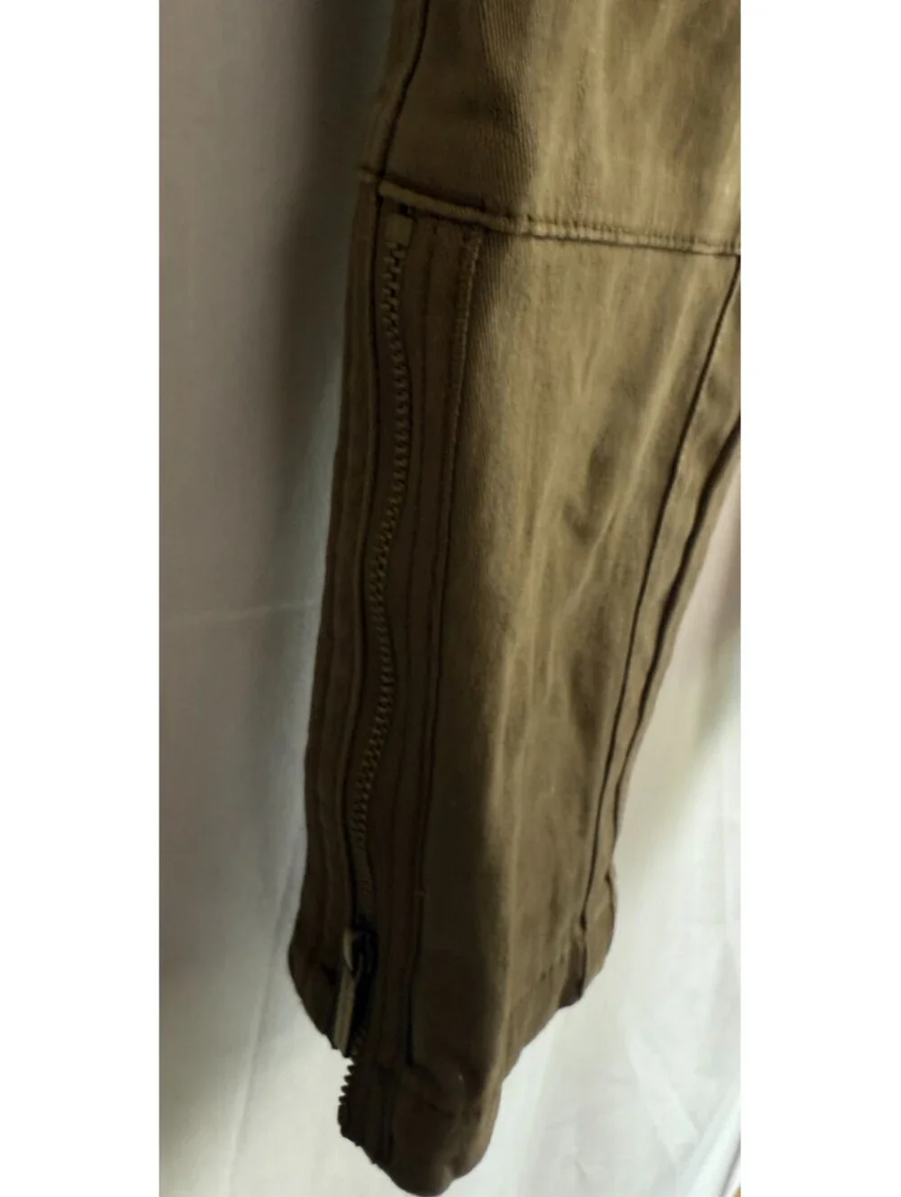 Michael Kors Womens Pants Size 10 Brown Stretch Twill Zip Pockets Ankle Zipper